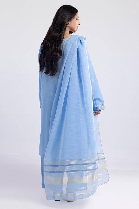 Embroidered Kurta Dupatta Trouser - 1491