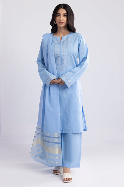 Embroidered Kurta Dupatta Trouser - 1491