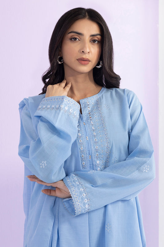 Embroidered Kurta Dupatta Trouser - 1491