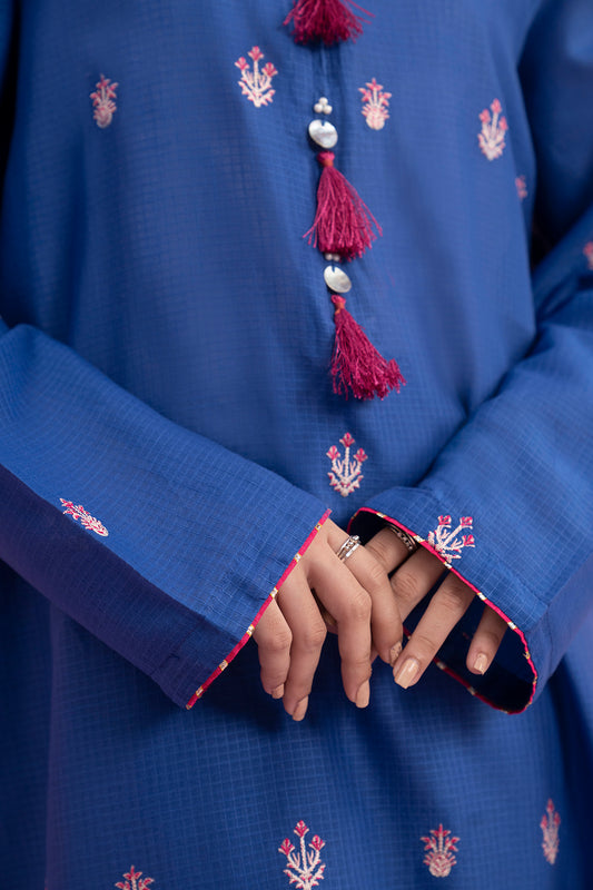 Embroidered Kurta Dupatta Trouser - 1492