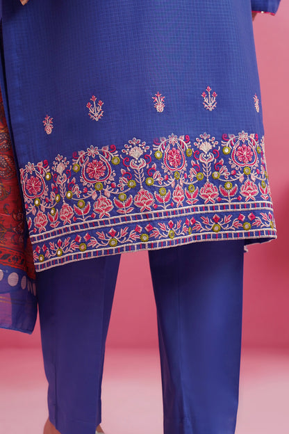 Embroidered Kurta Dupatta Trouser - 1492