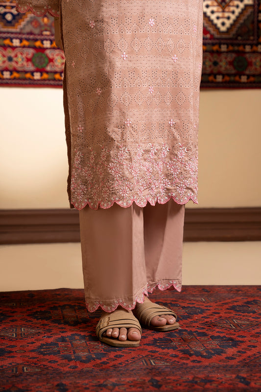 Embroidered Kurta Dupatta Trouser - 1493