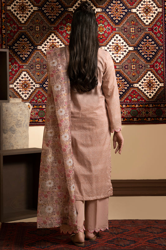 Embroidered Kurta Dupatta Trouser - 1493