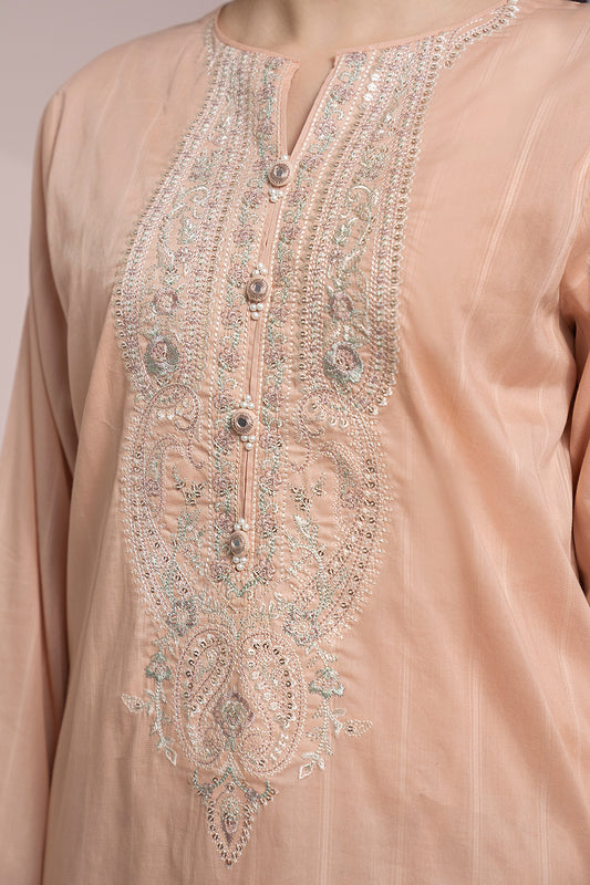 Embroidered Kurta Dupatta Trouser - 1494