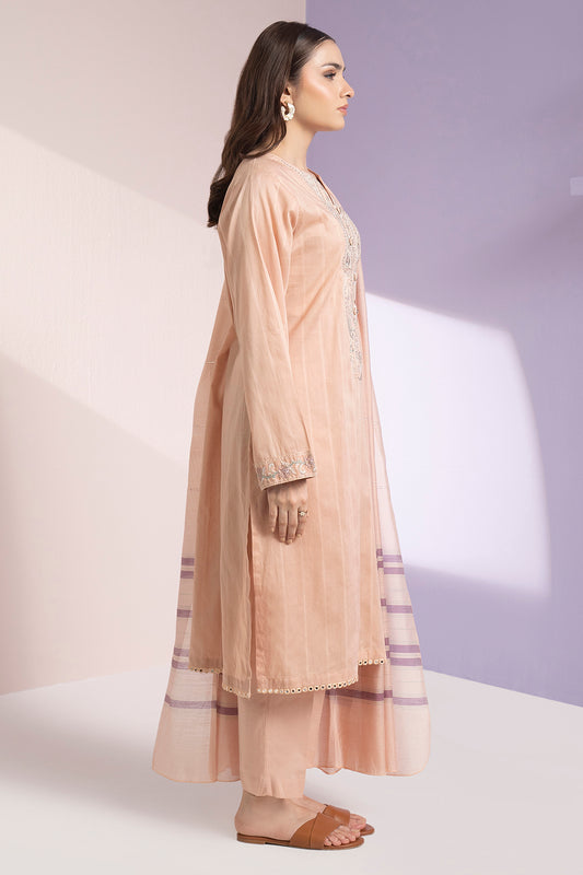 Embroidered Kurta Dupatta Trouser - 1494