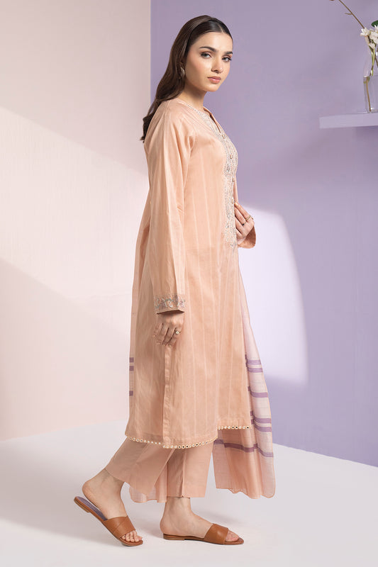 Embroidered Kurta Dupatta Trouser - 1494