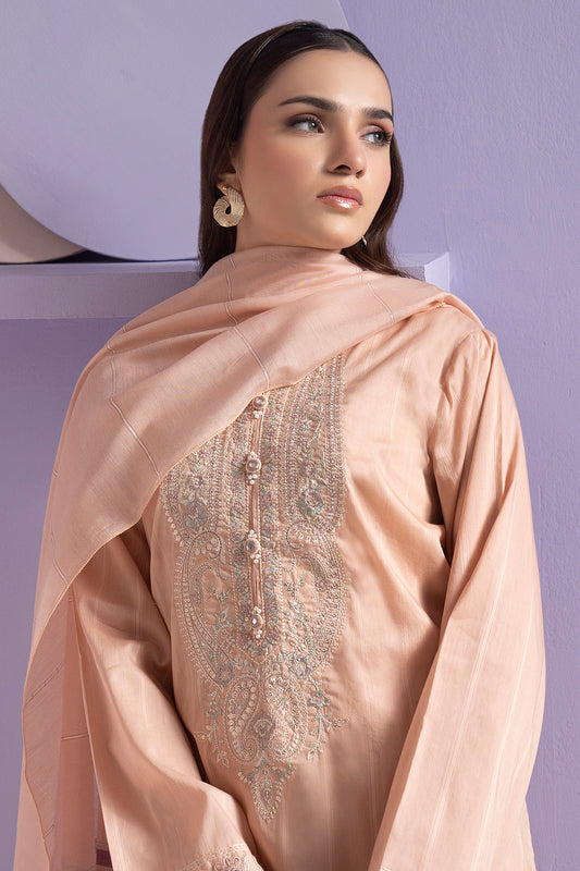 Embroidered Kurta Dupatta Trouser - 1494