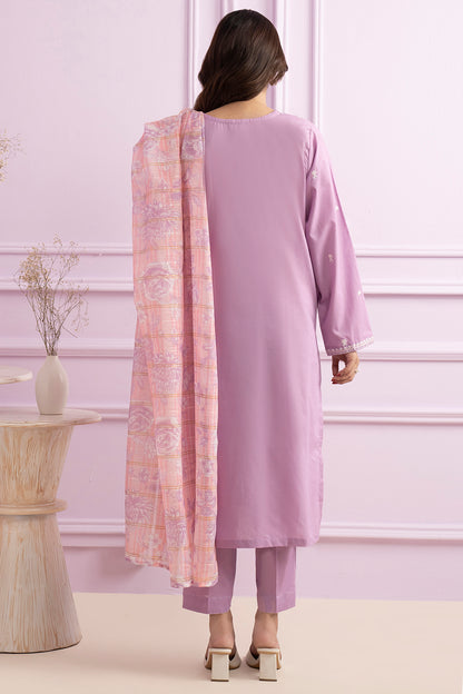 Embroidered Kurta Dupatta Trouser - 1495