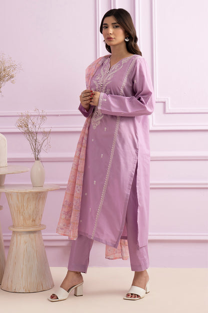 Embroidered Kurta Dupatta Trouser - 1495
