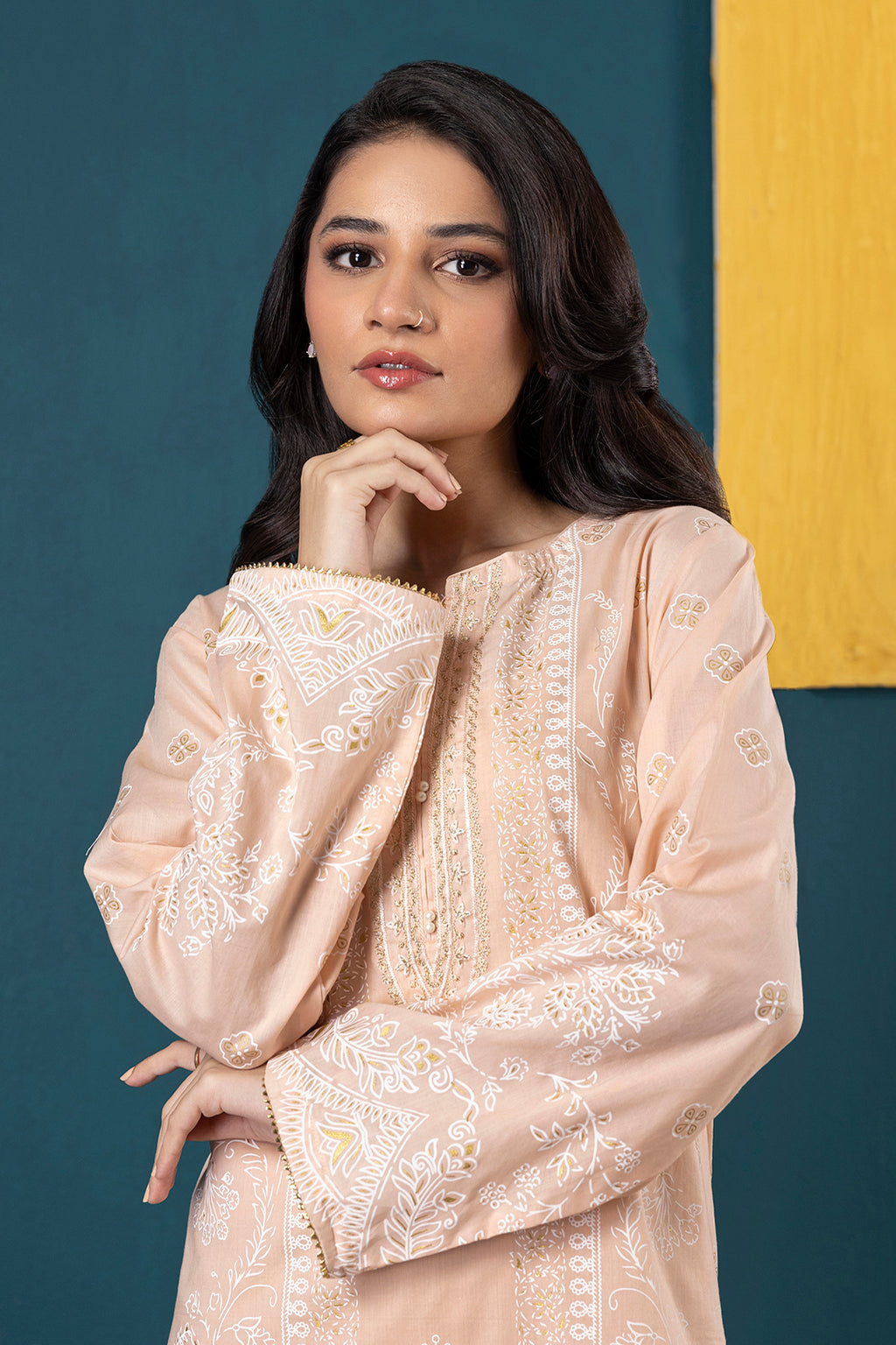 Embroidered Kurta Dupatta Trouser - 1521