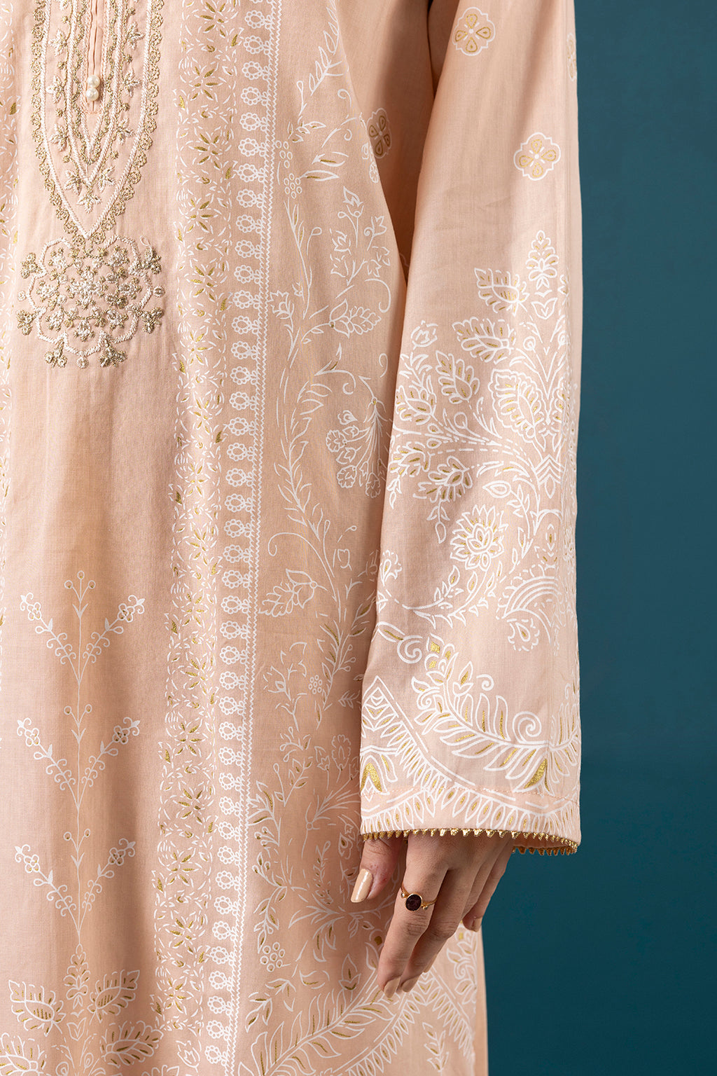 Embroidered Kurta Dupatta Trouser - 1521