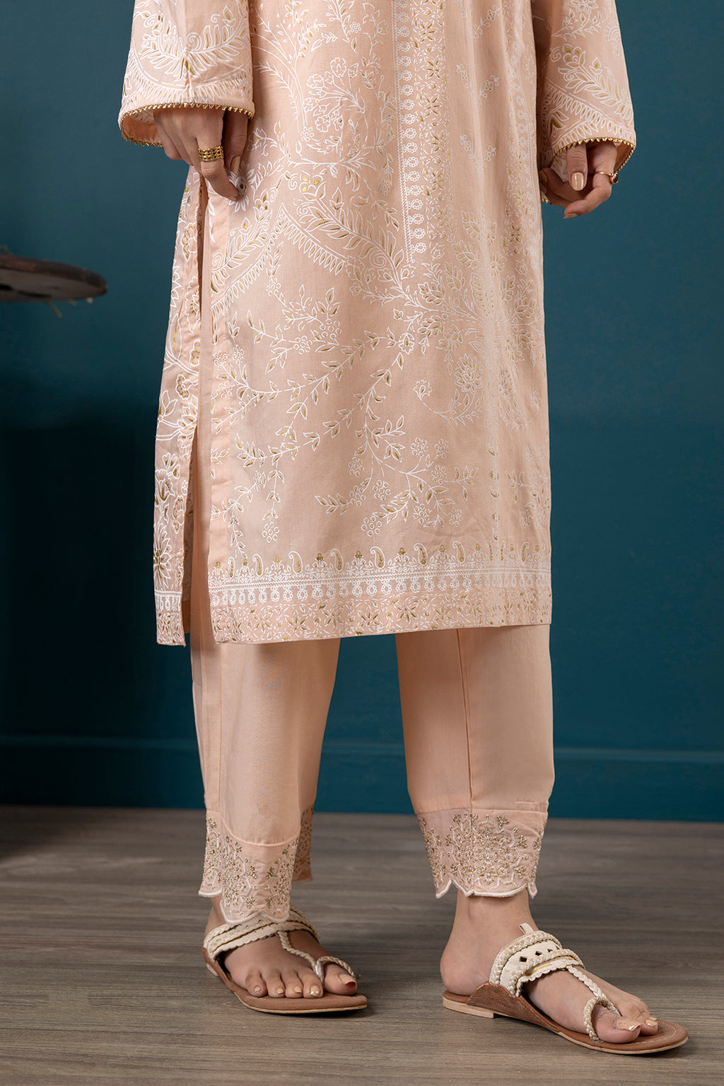 Embroidered Kurta Dupatta Trouser - 1521