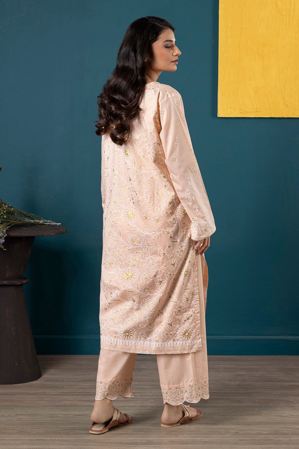 Embroidered Kurta Dupatta Trouser - 1521