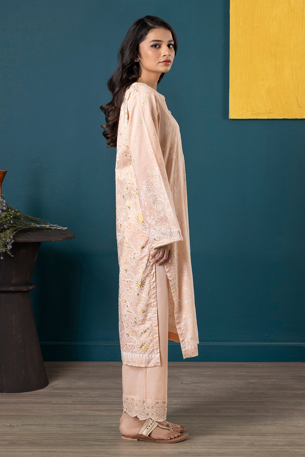Embroidered Kurta Dupatta Trouser - 1521