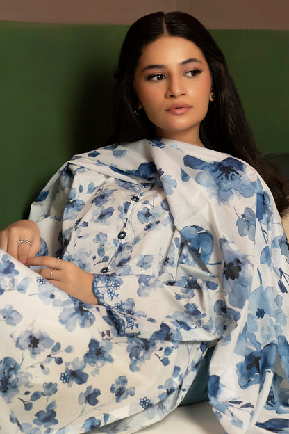 Embroidered Kurta Dupatta Trouser - 1522