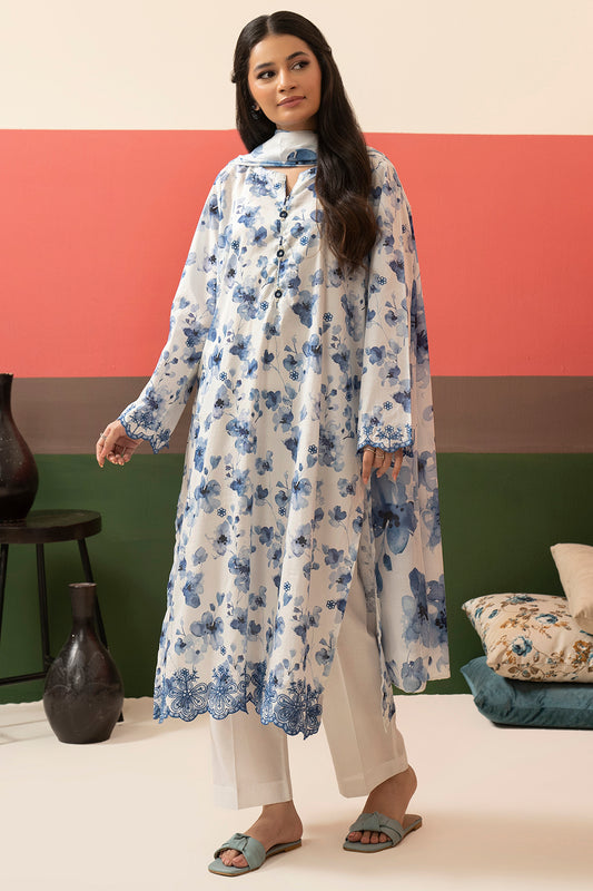 Embroidered Kurta Dupatta Trouser - 1522