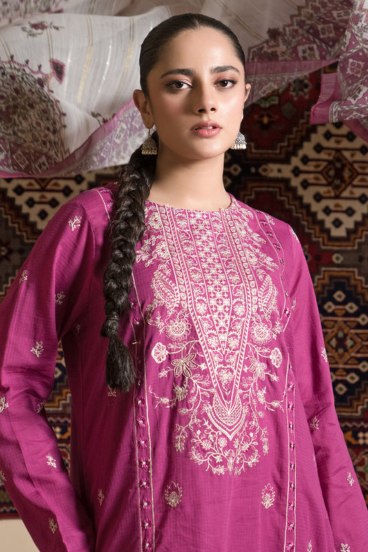 Embroidered Kurta Dupatta Trouser - 1579