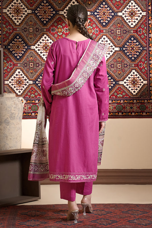 Embroidered Kurta Dupatta Trouser - 1579