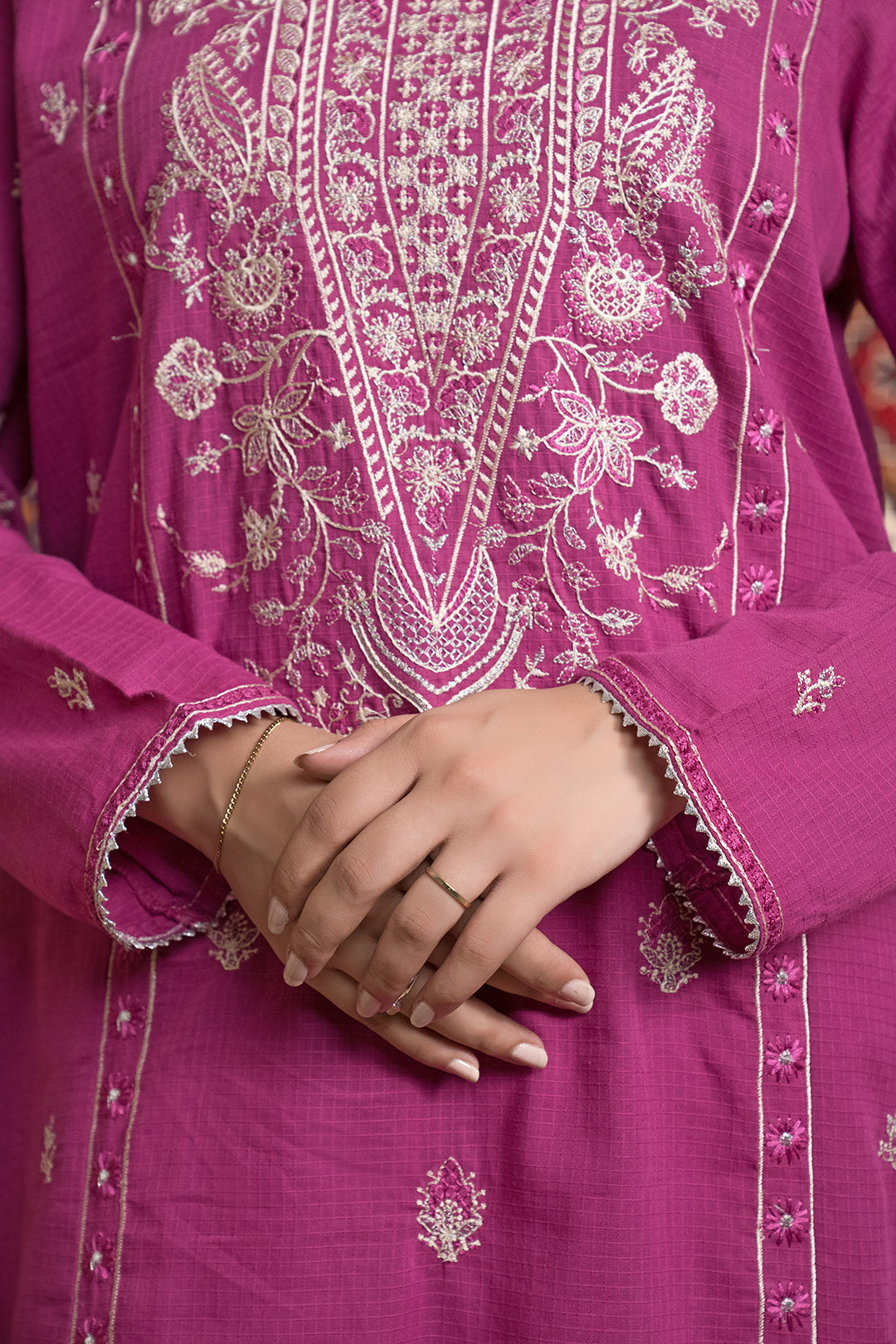 Embroidered Kurta Dupatta Trouser - 1579