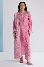 Embroidered Kurta Dupatta Trouser - 1580