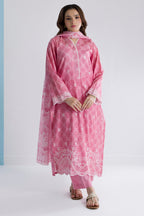 Embroidered Kurta Dupatta Trouser - 1580