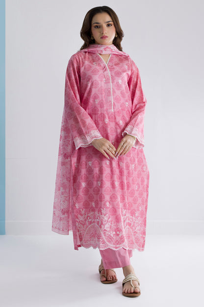 Embroidered Kurta Dupatta Trouser - 1580