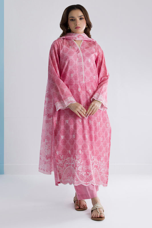Embroidered Kurta Dupatta Trouser - 1580