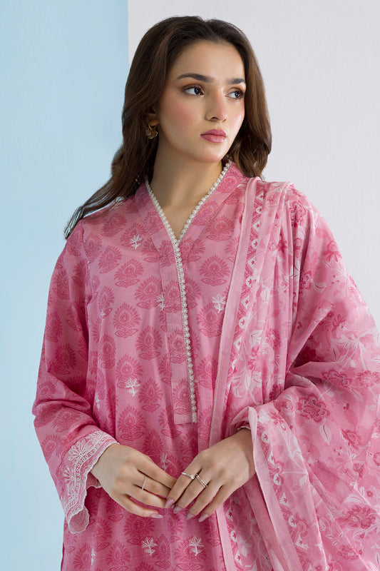 Embroidered Kurta Dupatta Trouser - 1580