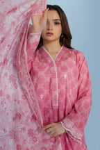 Embroidered Kurta Dupatta Trouser - 1580