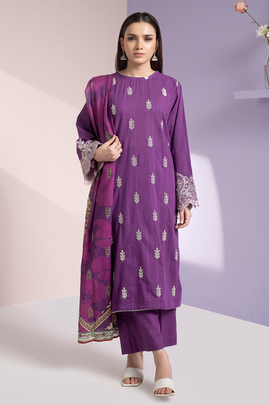 Embroidered Kurta Dupatta Trouser - 1581