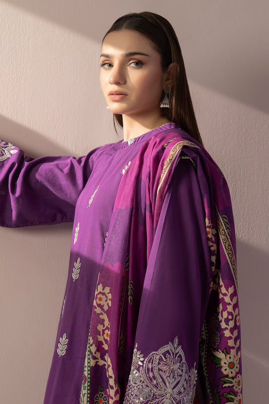 Embroidered Kurta Dupatta Trouser - 1581