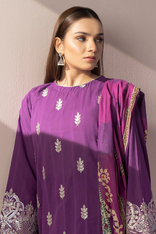 Embroidered Kurta Dupatta Trouser - 1581