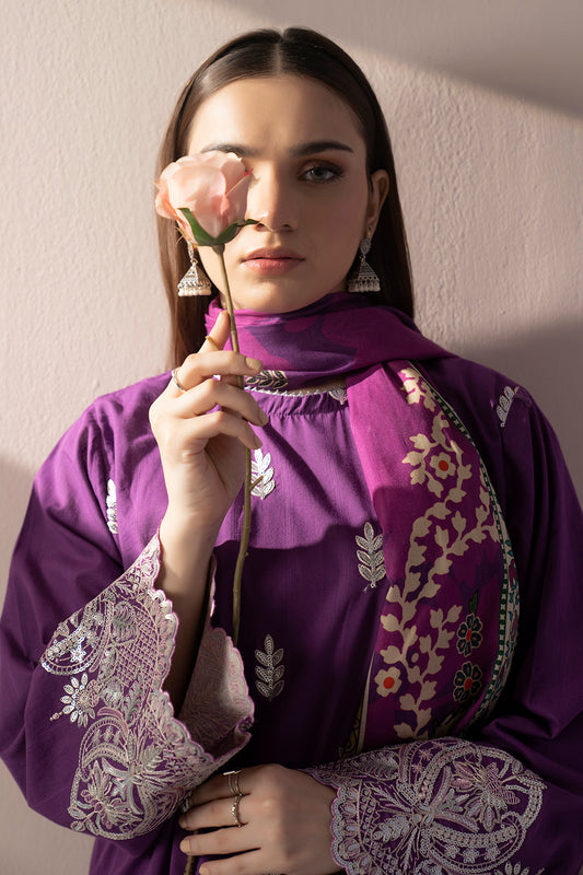 Embroidered Kurta Dupatta Trouser - 1581