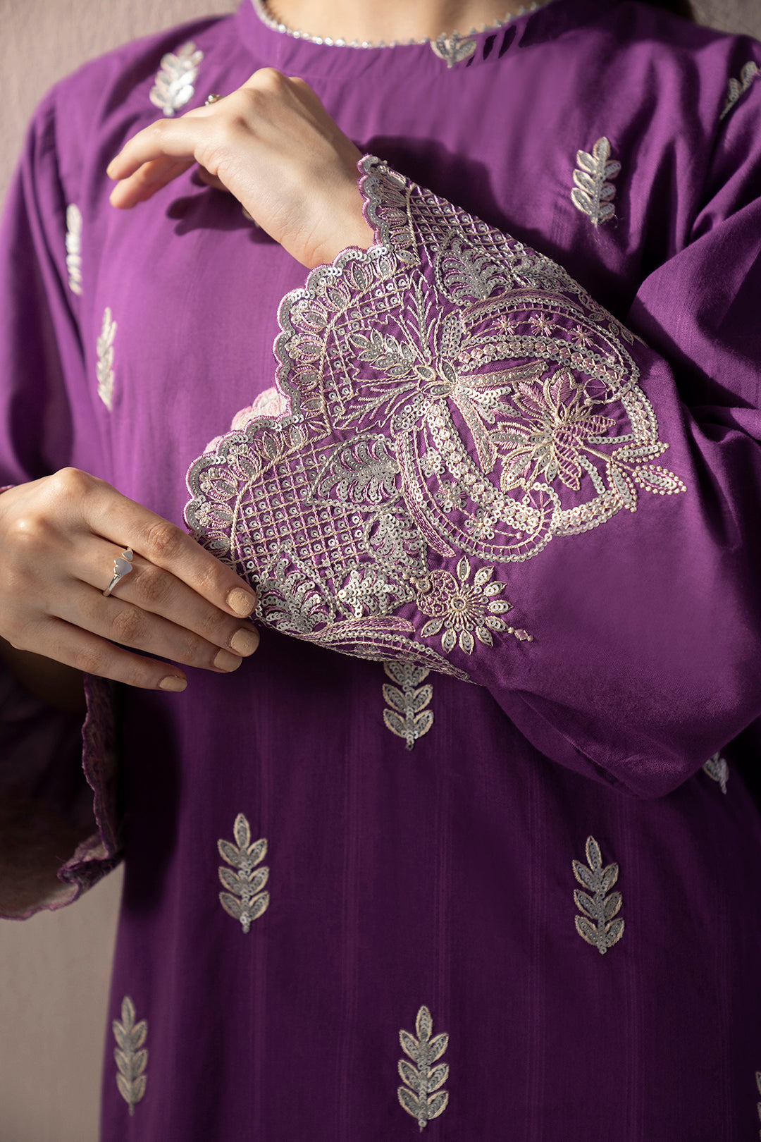 Embroidered Kurta Dupatta Trouser - 1581