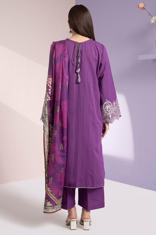 Embroidered Kurta Dupatta Trouser - 1581