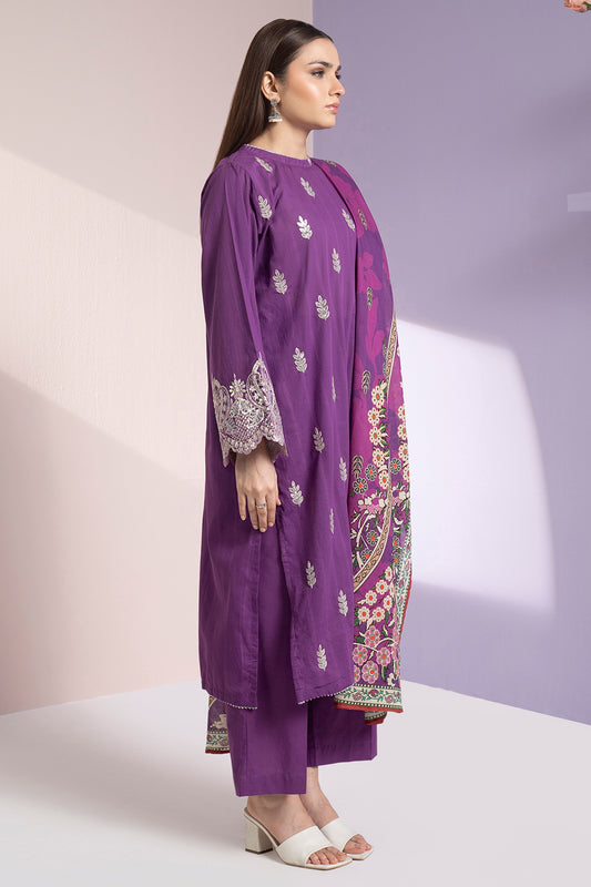 Embroidered Kurta Dupatta Trouser - 1581