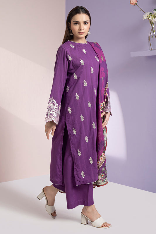 Embroidered Kurta Dupatta Trouser - 1581