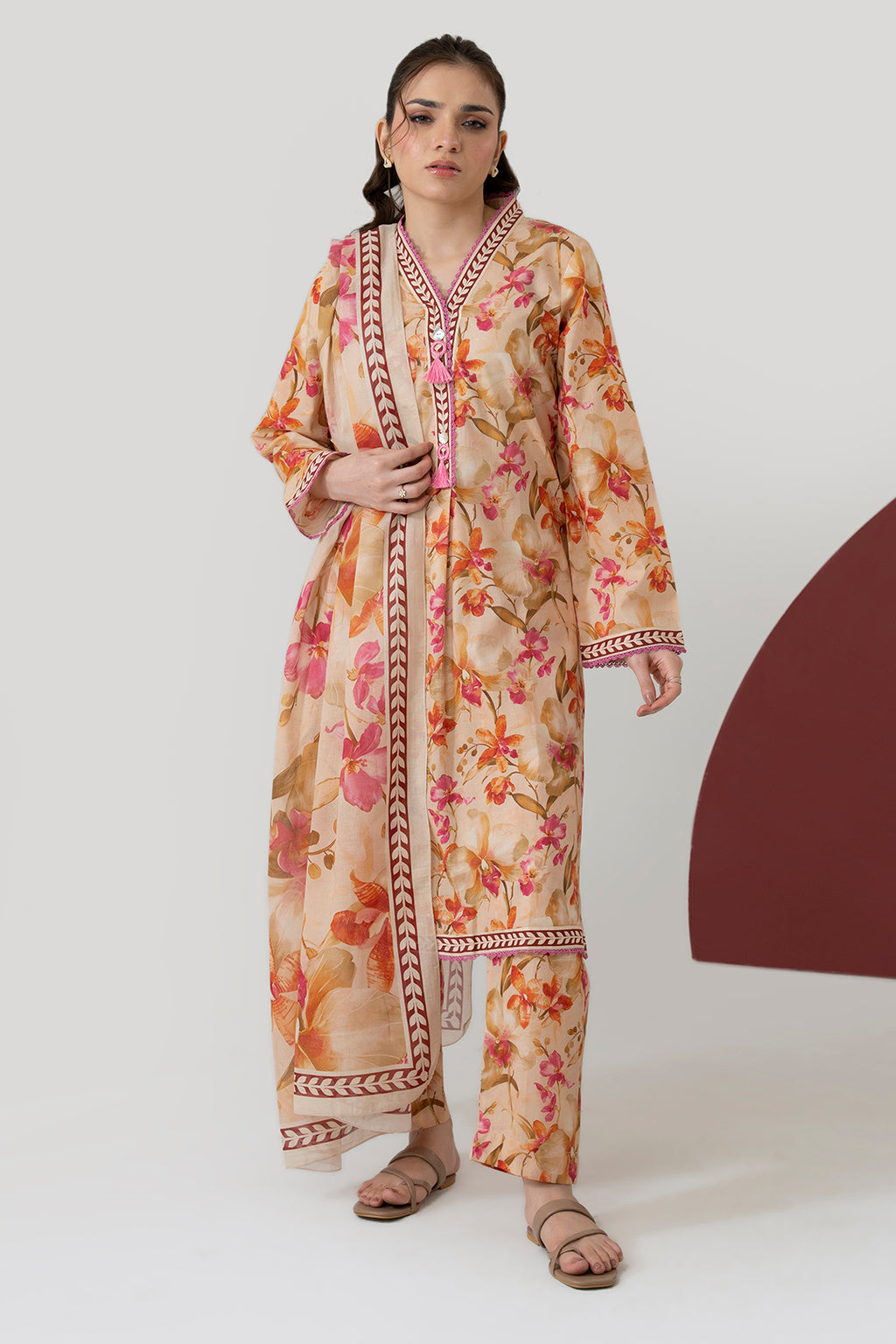 Kurta Dupatta Trouser - 1607