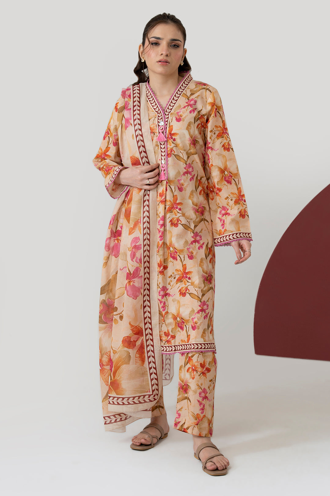 Kurta Dupatta Trouser - 1607