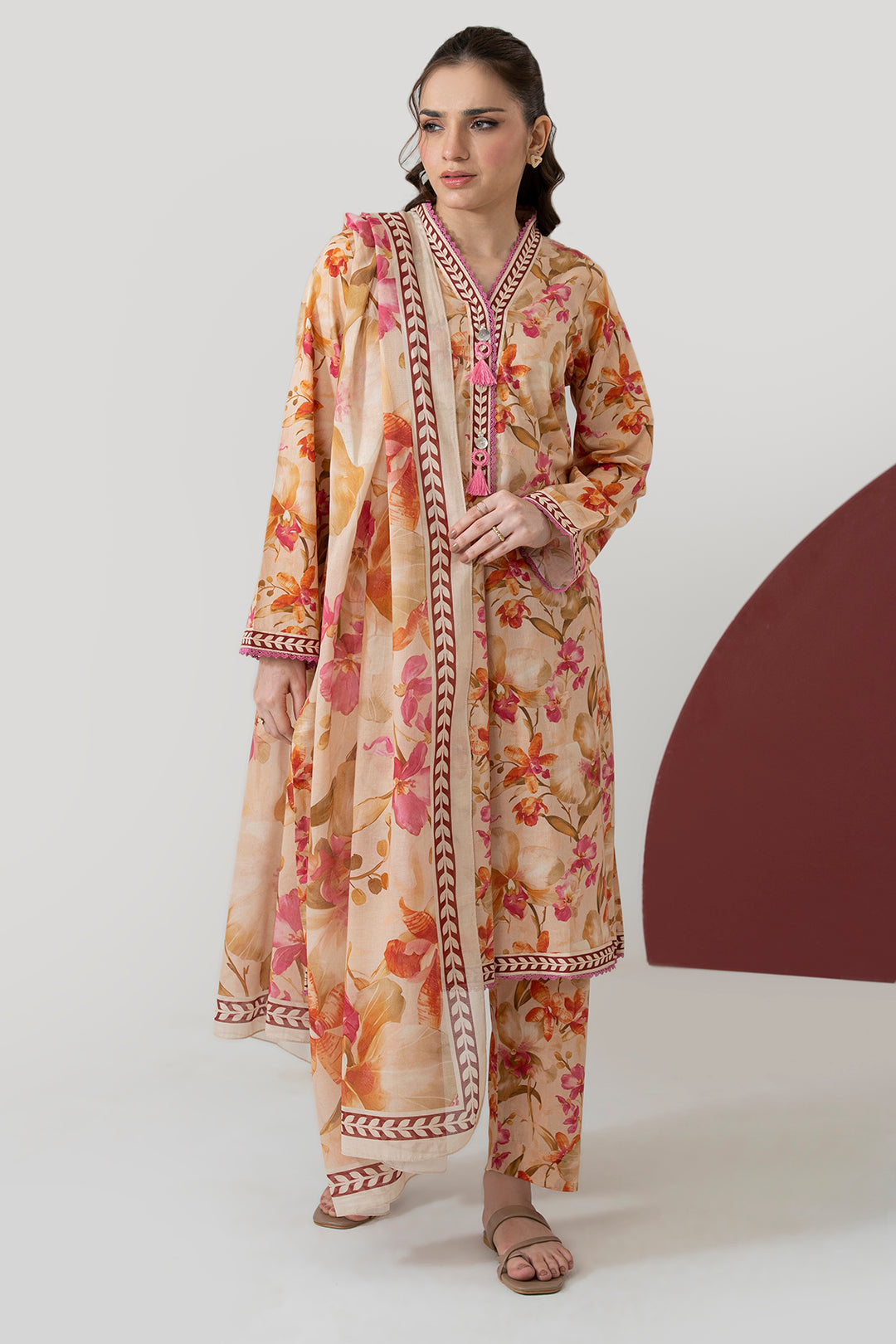 Kurta Dupatta Trouser - 1607