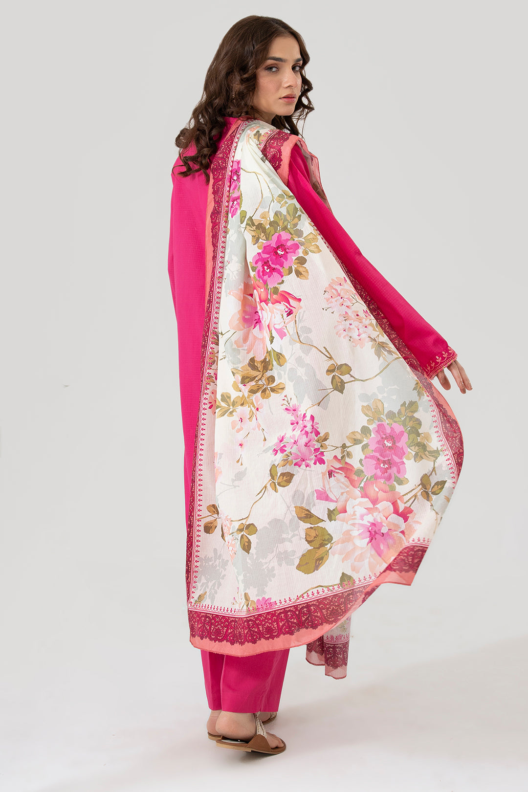 Embroidered Kurta Dupatta Trouser - 1627