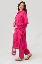 Embroidered Kurta Dupatta Trouser - 1627
