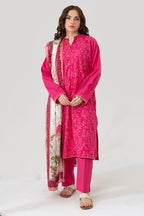 Embroidered Kurta Dupatta Trouser - 1627