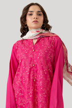 Embroidered Kurta Dupatta Trouser - 1627