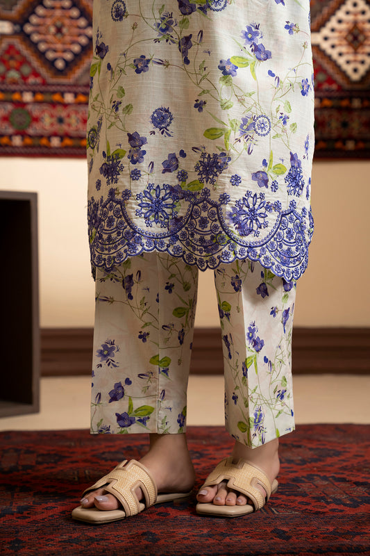 Embroidered Kurta Dupatta Trouser - 1628