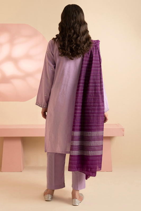 Embroidered Kurta Dupatta Trouser - 1629