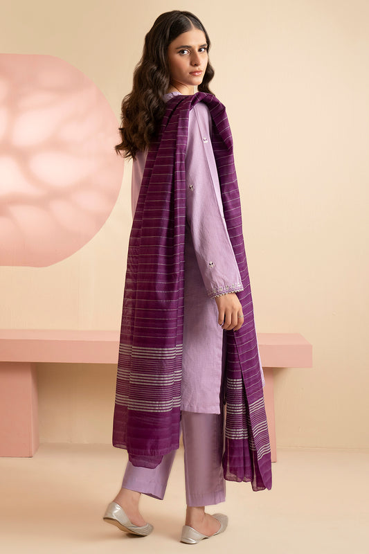 Embroidered Kurta Dupatta Trouser - 1629