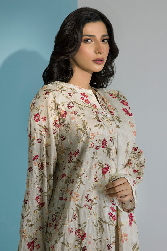 Embroidered Kurta Dupatta Trouser - 1630