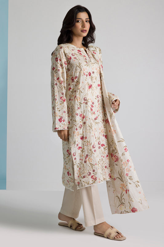 Embroidered Kurta Dupatta Trouser - 1630