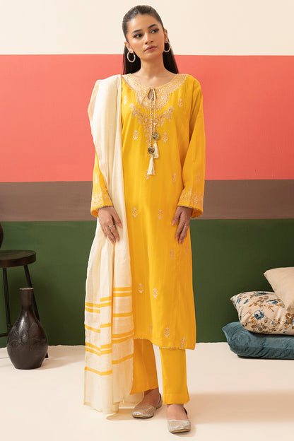 Embroidered Kurta Dupatta Trouser - 1631